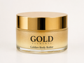 Gold Elements Golden Body Butter jar with gold lid on white background
