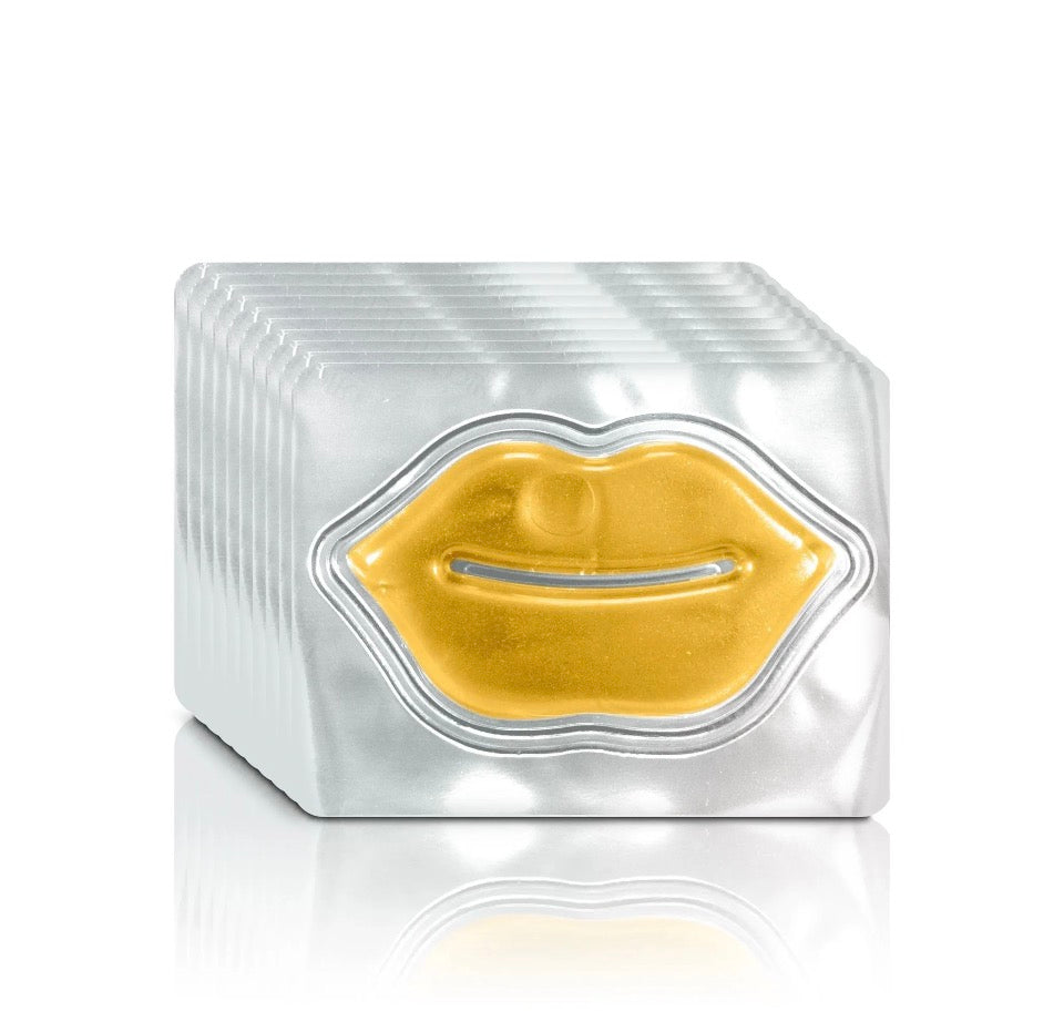 Prédiré Paris 24K Gold Lip Mask - Stack of 10 gold gel patches