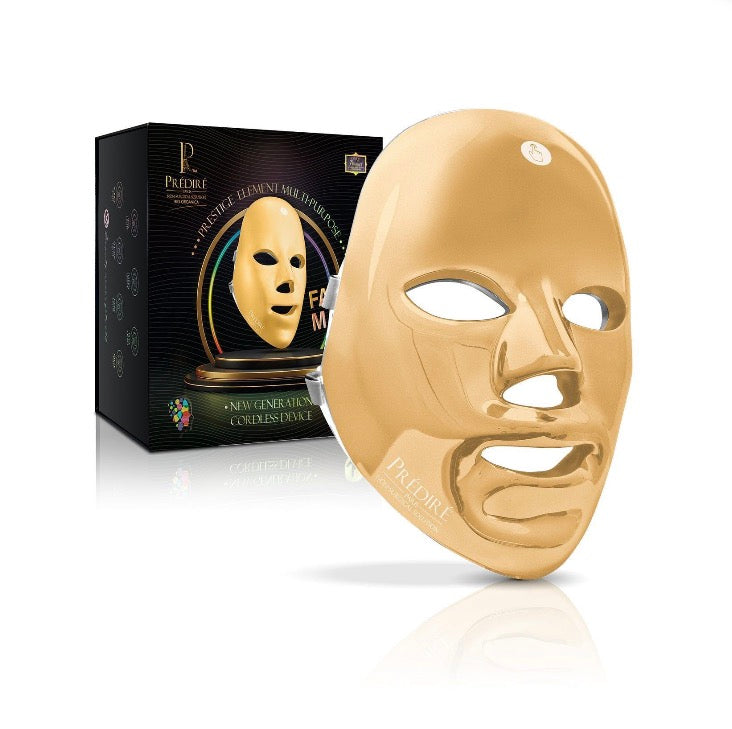 Prédiré Paris Prestige Gold LED Face Mask with luxury gift box