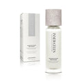 Inner-Cells Essential Purifying Milk Cleanser - white frosted bottle with speckled granite cap next to white gift box on white background